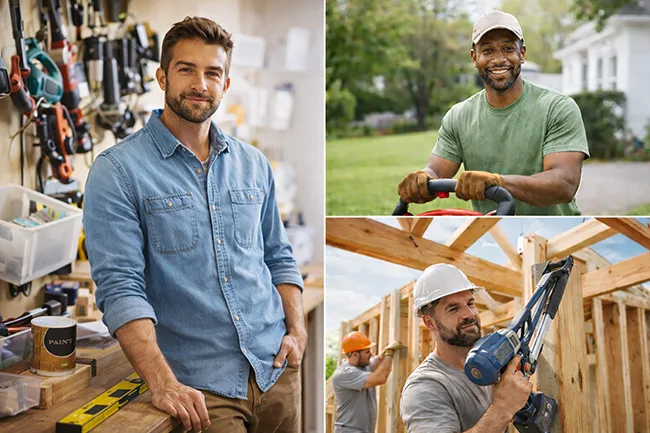 Local contractors - handyman, landscaper, and construction worker